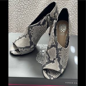 Vince Camuto Careeta Asymmetrical Open Toe Bootie